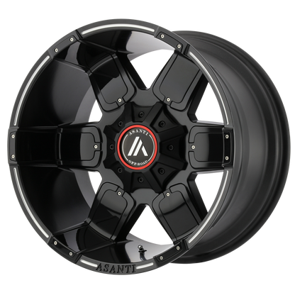 Asanti Off Road AB811 WARTHOG 20X10 -24 8X180/8X7.1 Satin Black Milled