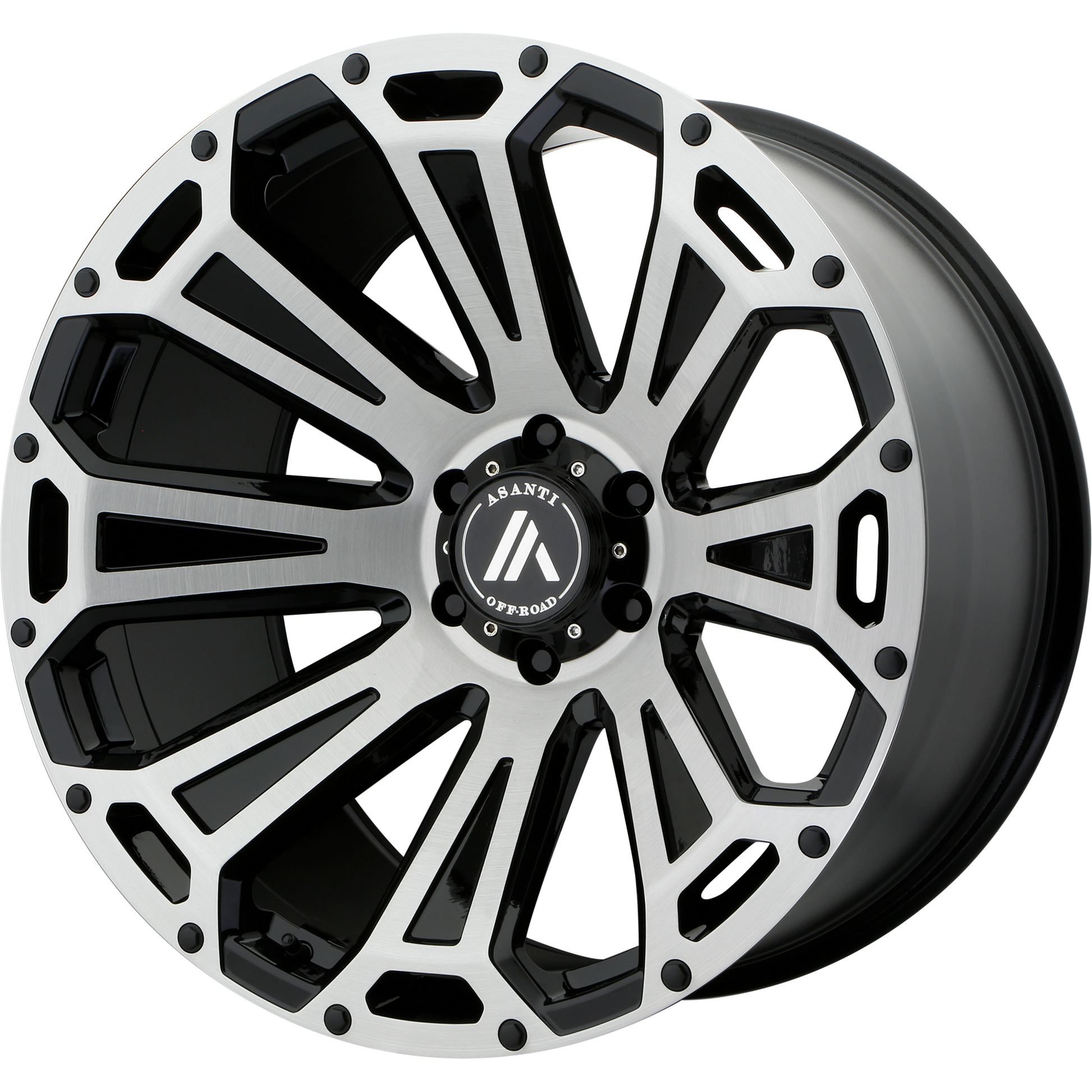 Asanti Off Road AB813 CLEAVER 20X10 -12 8X170/8X6.7 Black-Brushed
