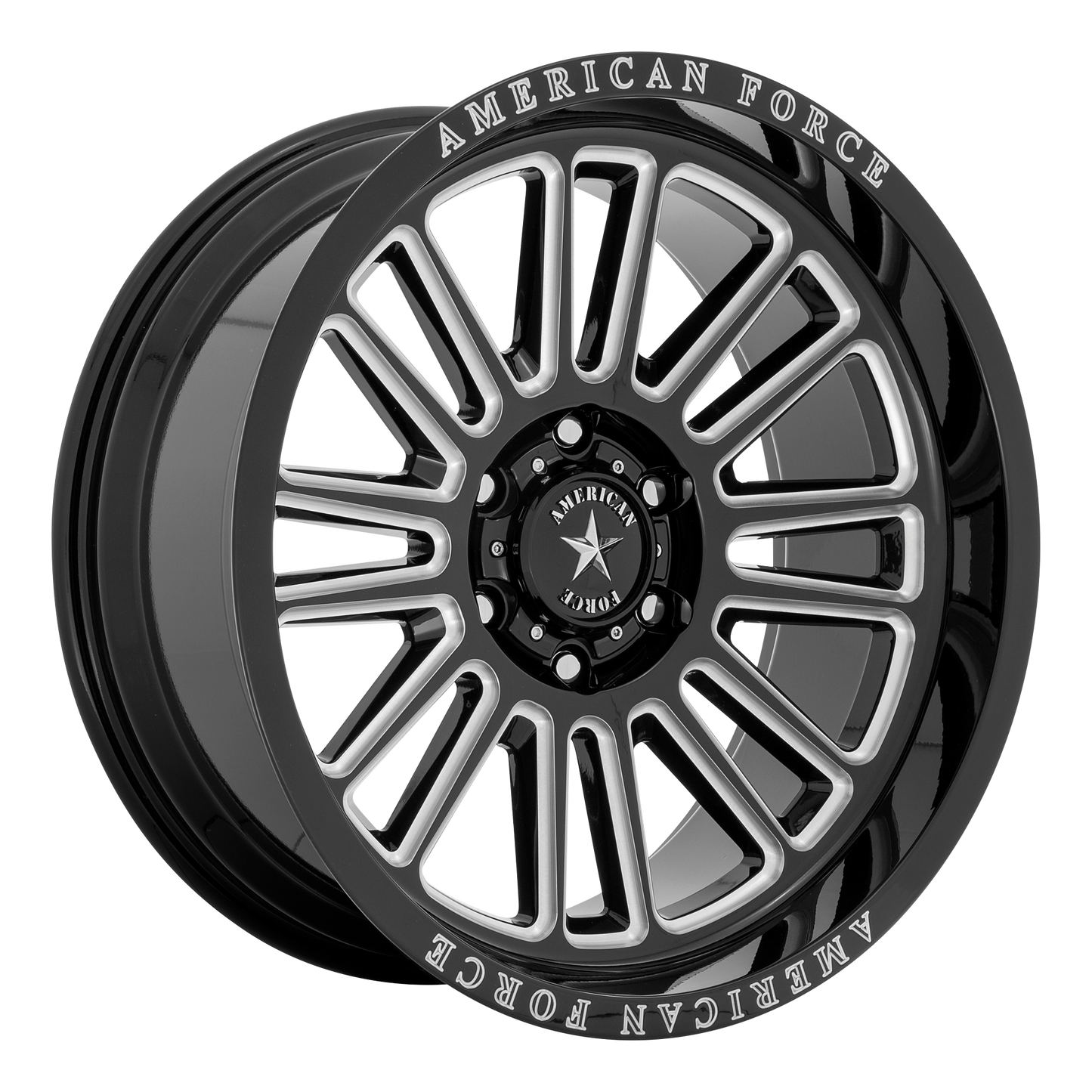 American Force Cast AC003 WEAPON 22X10 -18 6X135/6X5.3 Gloss Black Milled