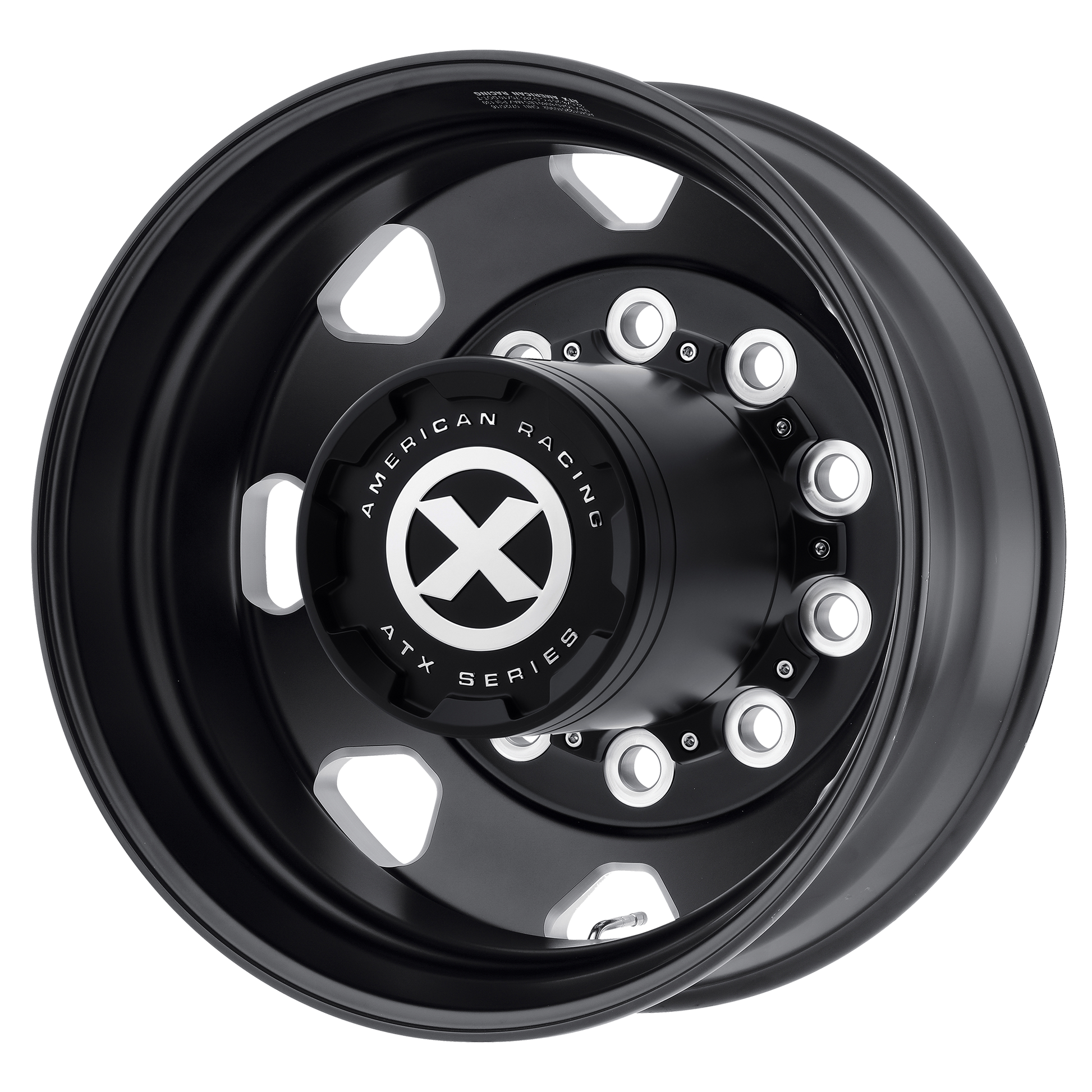 ATX AO401 OCTANE 22.5X8.25 -168 10X285.75/10X11.25 Satin Black Milled - Rear