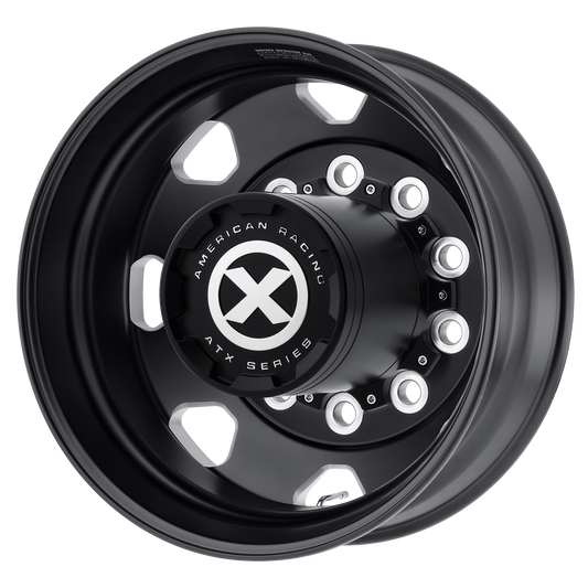 ATX AO401 OCTANE 22.5X8.25 -168 10X285.75/10X11.25 Satin Black Milled - Rear