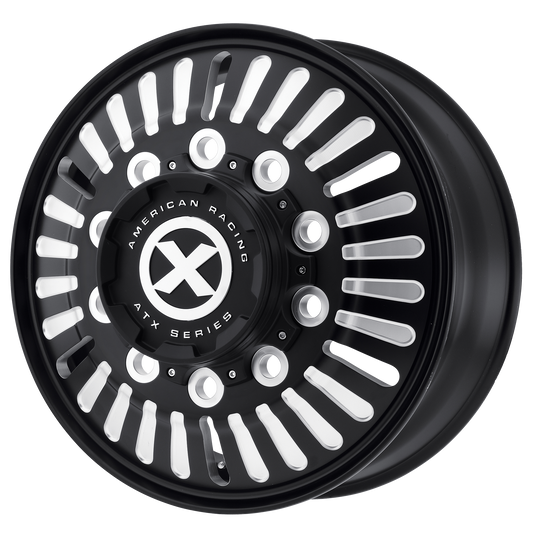 ATX AO403 ROULETTE 24.5X8.25 144 10X285.75/10X11.25 Satin Black Milled - Front