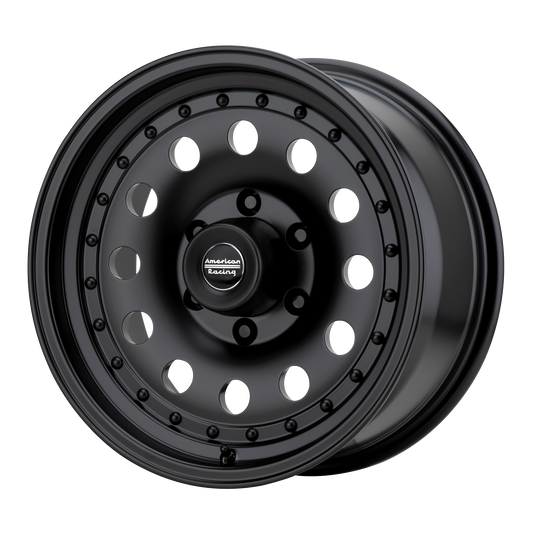 American Racing AR62 OUTLAW II 14X7 0 4X108/4X4.25 Satin Black