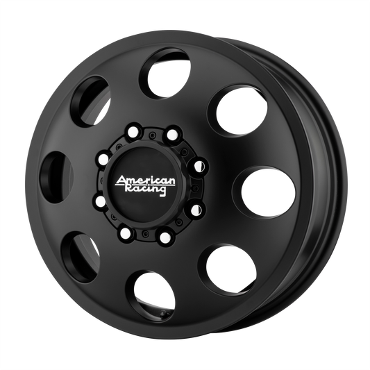 American Racing AR204 BAJA DUALLY 16X6 111 8X165.1/8X6.5 Satin Black - Front