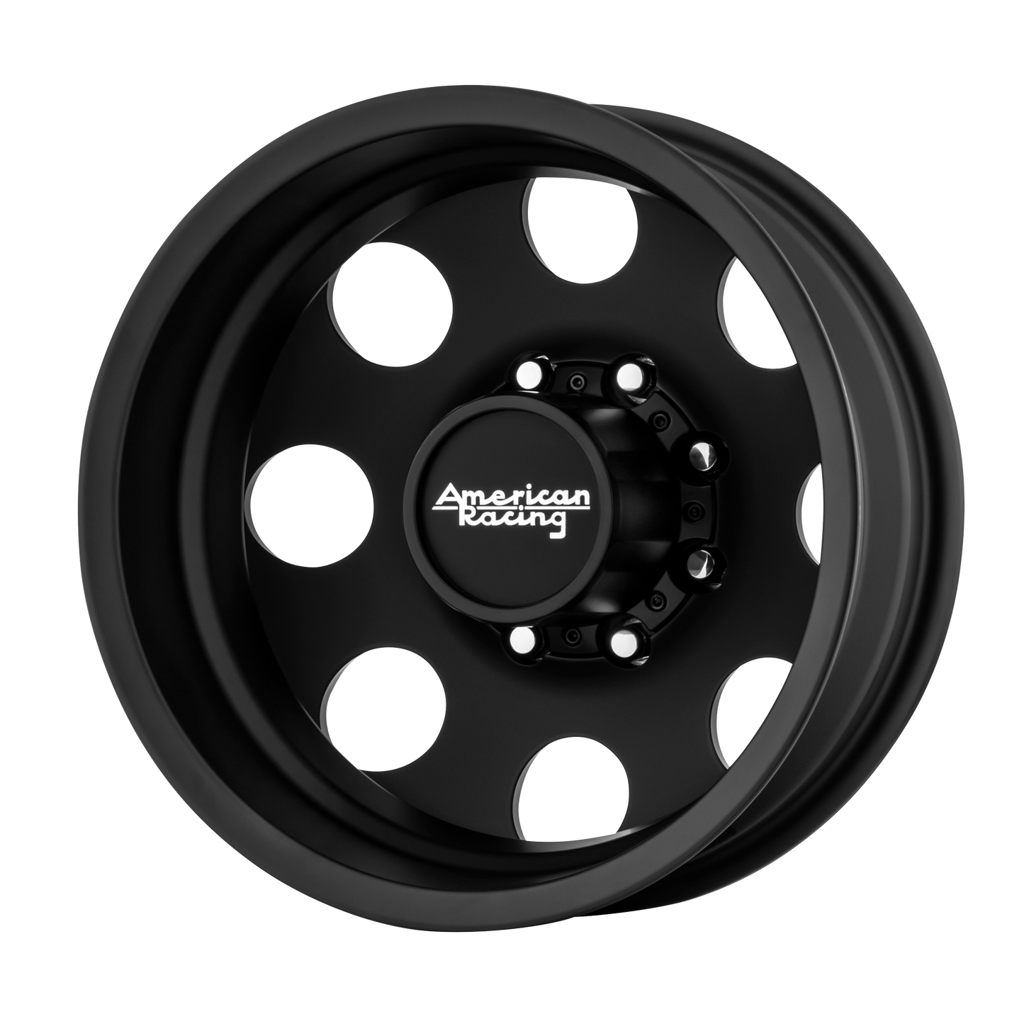 American Racing AR204 BAJA DUALLY 17X6.5 -140 8X200/8X200 Satin Black - Rear