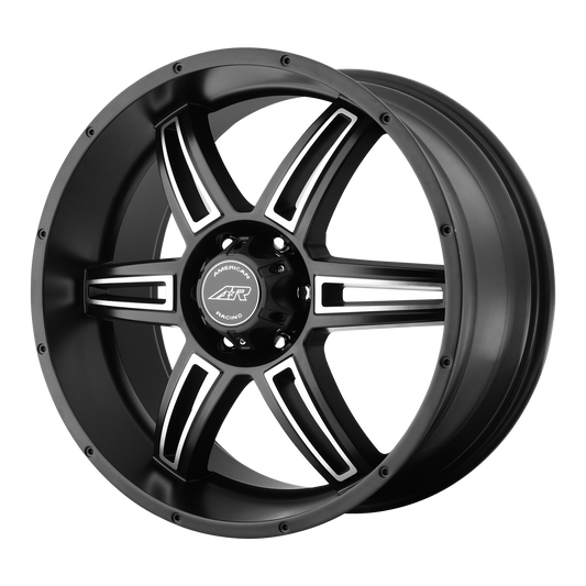 American Racing AR890 17X8 0 5X114.3/5X4.5 Satin Black Machined
