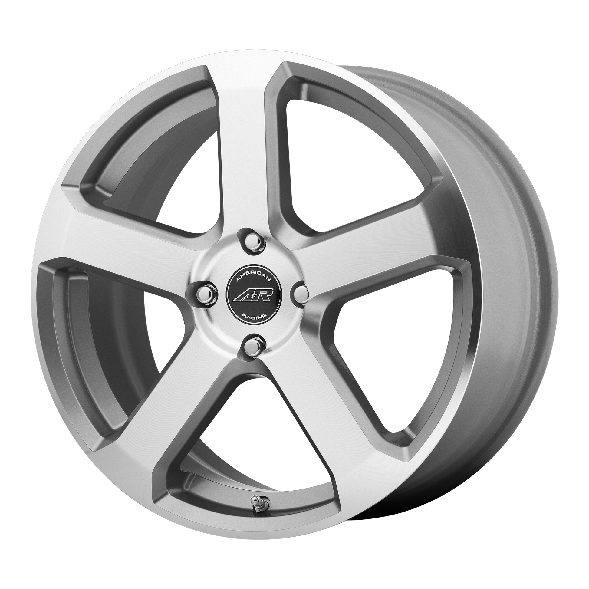 American Racing AR896 17X7.5 45 5X114.3/5X4.5 Dark Silver W/ Mach Face