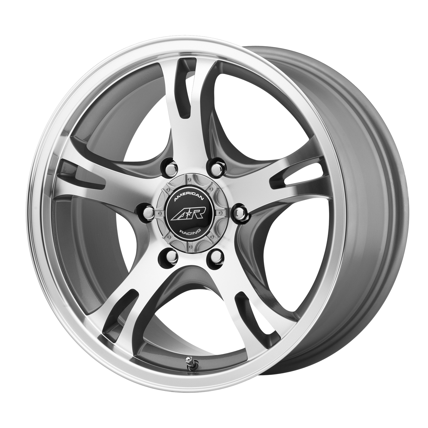 American Racing AR898 16X8 0 5X114.3/5X4.5 Dark Silver Machined