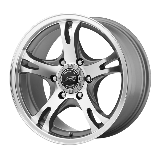 American Racing AR898 16X8 0 5X114.3/5X4.5 Dark Silver Machined