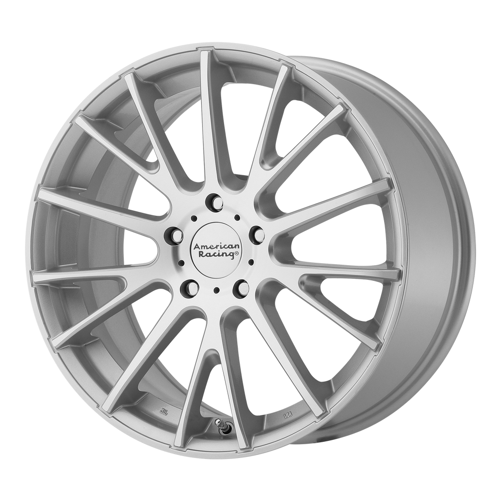 American Racing AR904 18X8 45 5X114.3/5X4.5 Bright Silver Machined Face