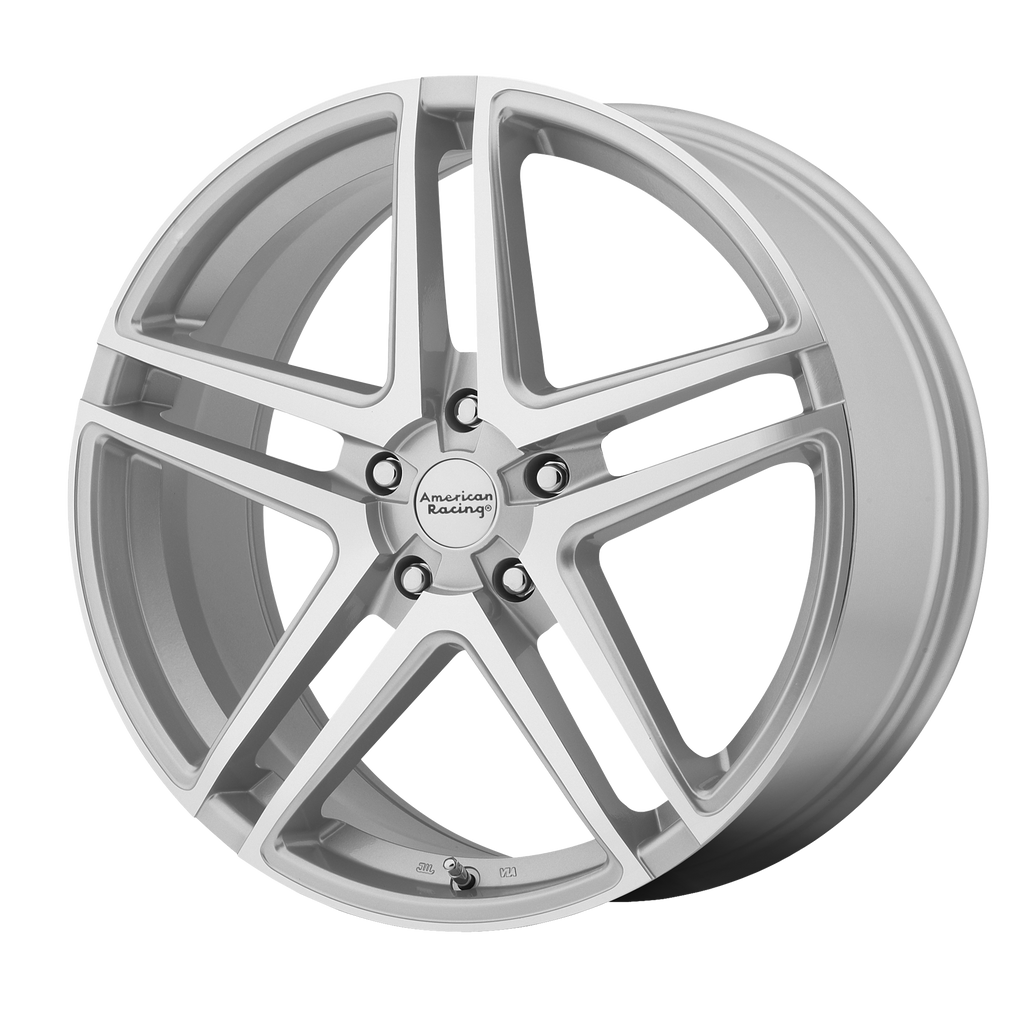American Racing AR907 17X7.5 42 5X115/5X115 Bright Silver Machined Face