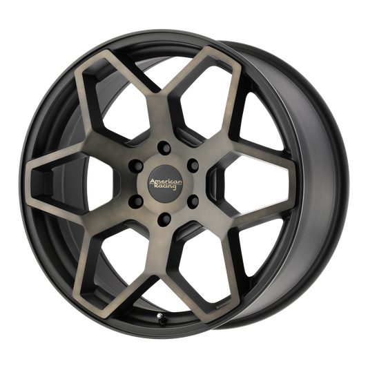 American Racing AR916 18X8.5 35 6X135/6X5.3 Satin Black With Dark Tint Clear Coat