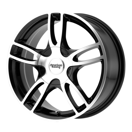 American Racing AR919 ESTRELLA 2 17X7.5 45 5X110/5X115/5X110/115 Gloss Black Machined