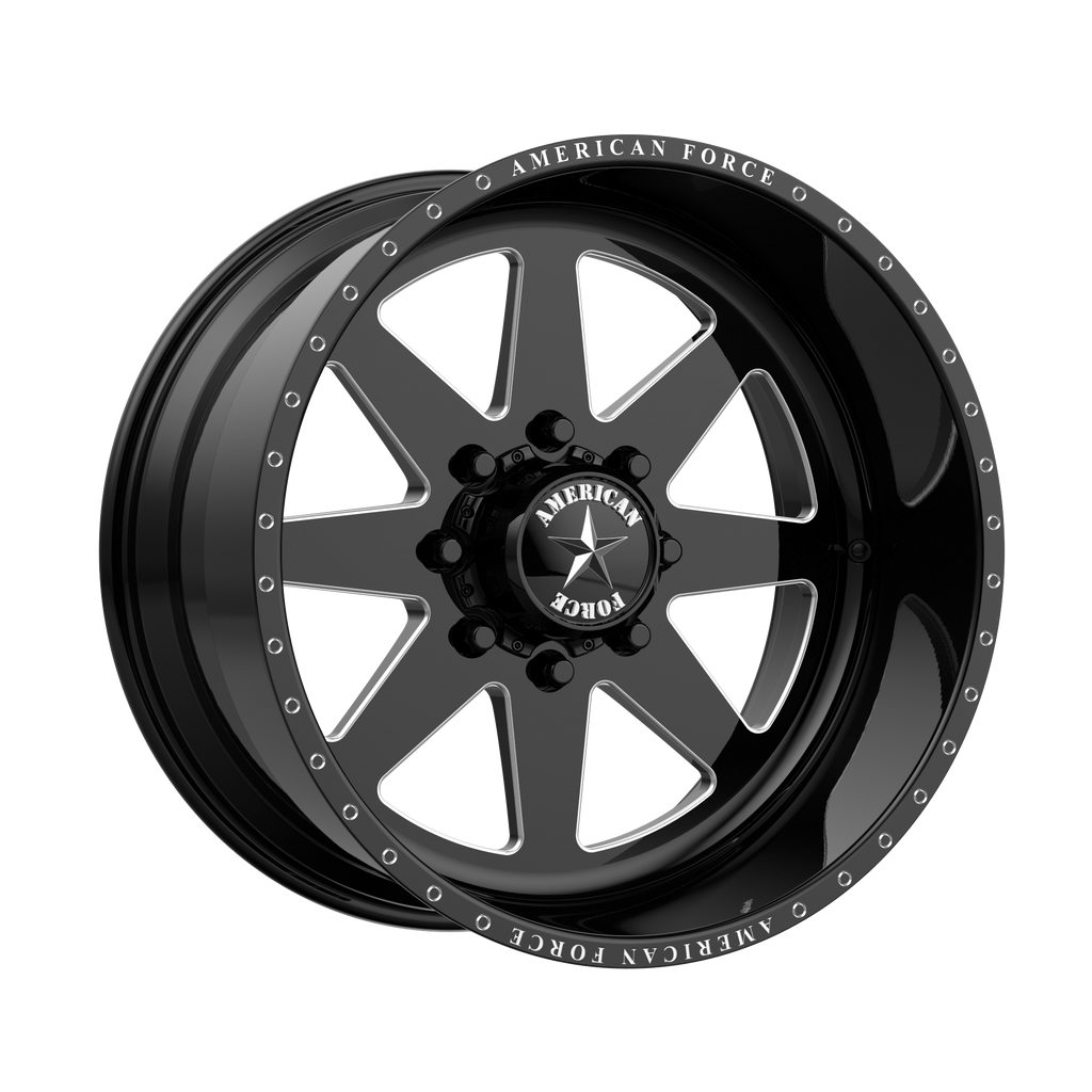 AMERICAN FORCE INDEPENDENCE SS 20x12 8x180.00 GLOSS BLACK MACHINED (-40 mm)