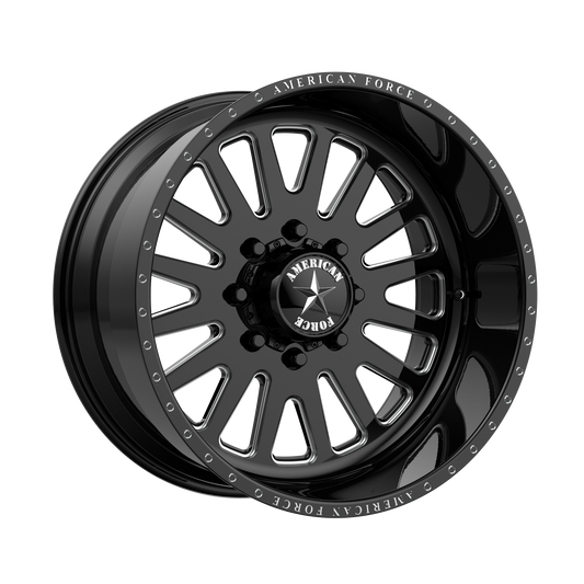AMERICAN FORCE ATOM SS 22x16 8x170.00 GLOSS BLACK MACHINED (-101 mm)