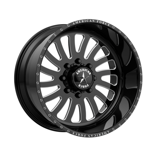 AMERICAN FORCE OCTANE SS 22x16 8x170.00 GLOSS BLACK MACHINED (-101 mm)