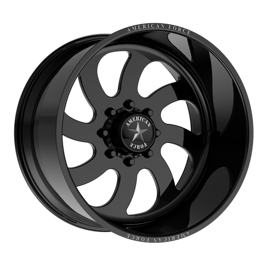 AMERICAN FORCE BLADE SS 22x10 8x170.00 GLOSS BLACK MACHINED (25 mm)