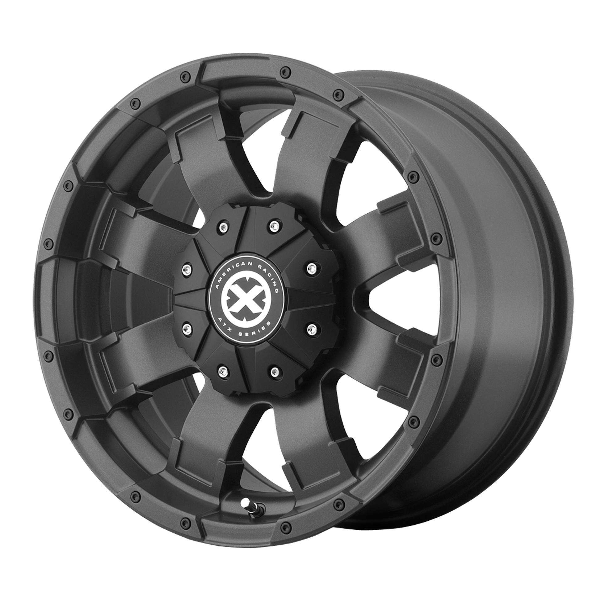 ATX Series AX191 SHACKLE 18X9 20 BLANK/BLANK Textured Black