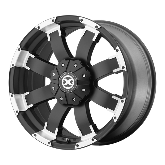 ATX Series AX191 SHACKLE 18X9 20 6X139.7/6X5.5 Satin Black With Machined Face
