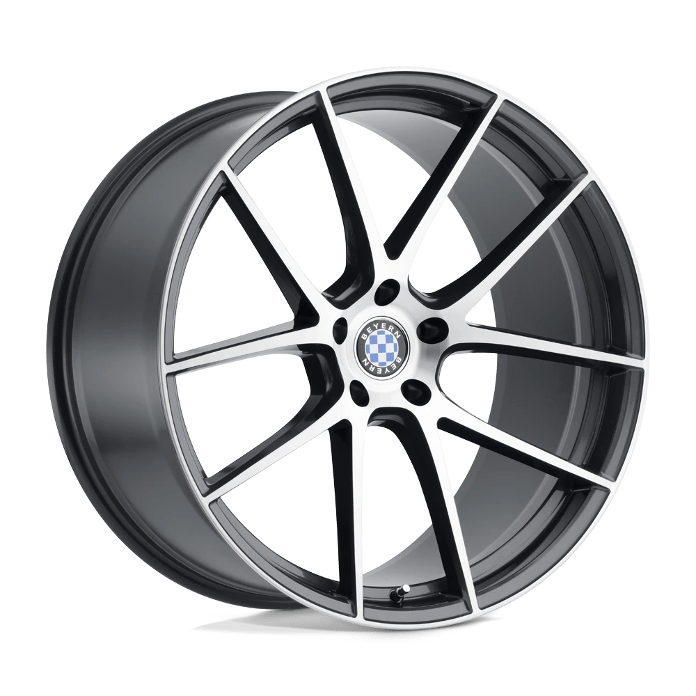 Beyern RITZ 18X8.5 15 5X120/5X4.72 GLOSS GUNMETAL W/ BRUSHED FACE