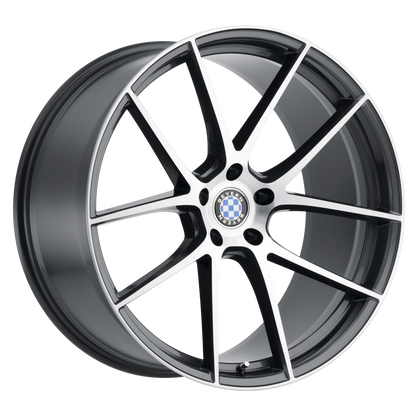 Beyern RITZ 17X8 35 5X120/5X4.72 GLOSS GUNMETAL W/ BRUSHED FACE