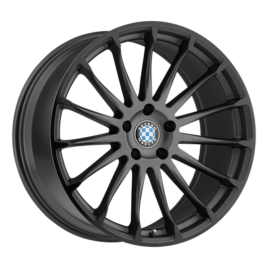 Beyern AVIATIC 20X9 20 5X120/5X4.72 MATTE GUNMETAL W/ GLOSS BLACK LIP