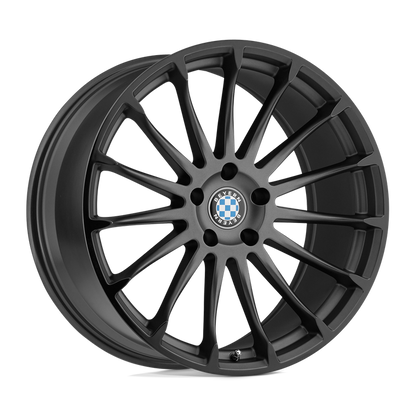 Beyern AVIATIC 18X9.5 45 5X120/5X4.72 MATTE GUNMETAL W/ GLOSS BLACK LIP