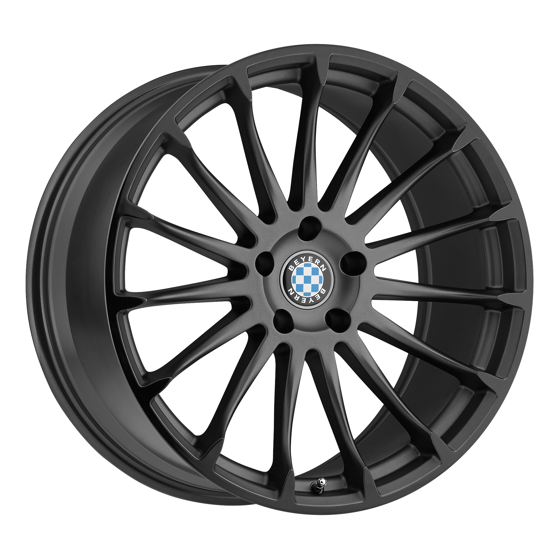 Beyern AVIATIC 20X9 15 5X120/5X4.72 MATTE GUNMETAL W/ GLOSS BLACK LIP