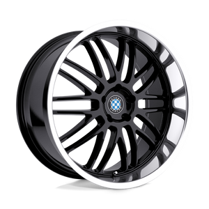 Beyern MESH 15X7 27 4X100/4X100 GLOSS BLACK W/ MIRROR CUT
