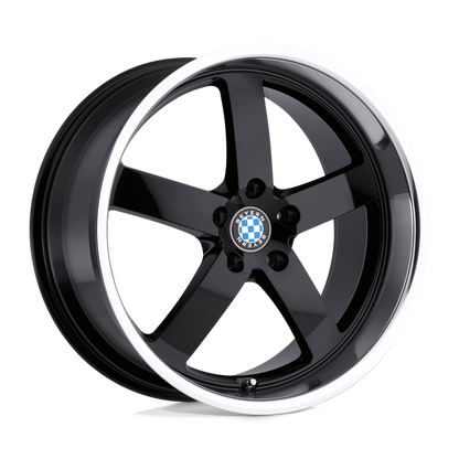 Beyern RAPP 19X9.5 45 5X120/5X4.72 GLOSS BLACK W/ MIRROR CUT LIP