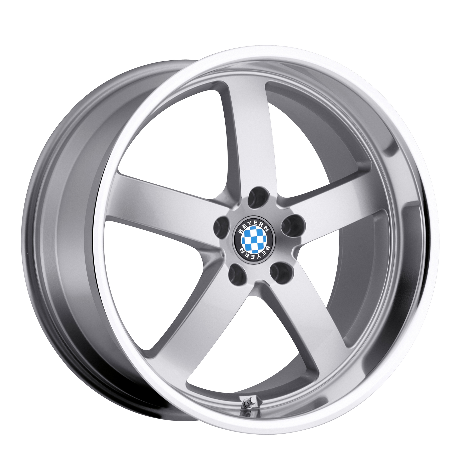 Beyern RAPP 18X8.5 15 5X120/5X4.72 SILVER W/ MIRROR CUT LIP