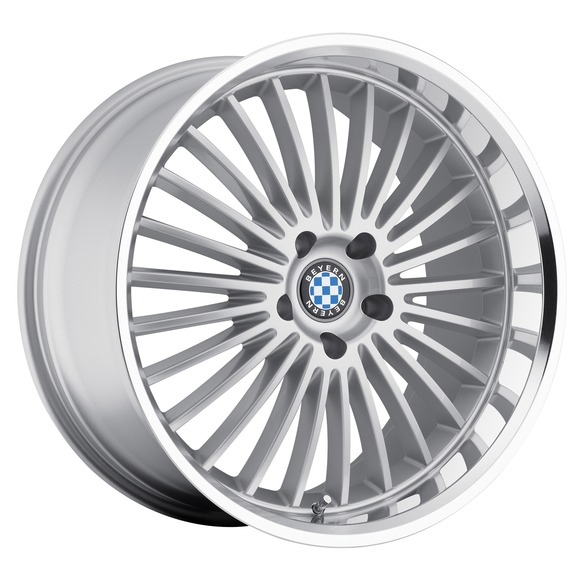Beyern MULTI 17X8 15 5X120/5X4.72 SILVER W/ MIRROR CUT LIP