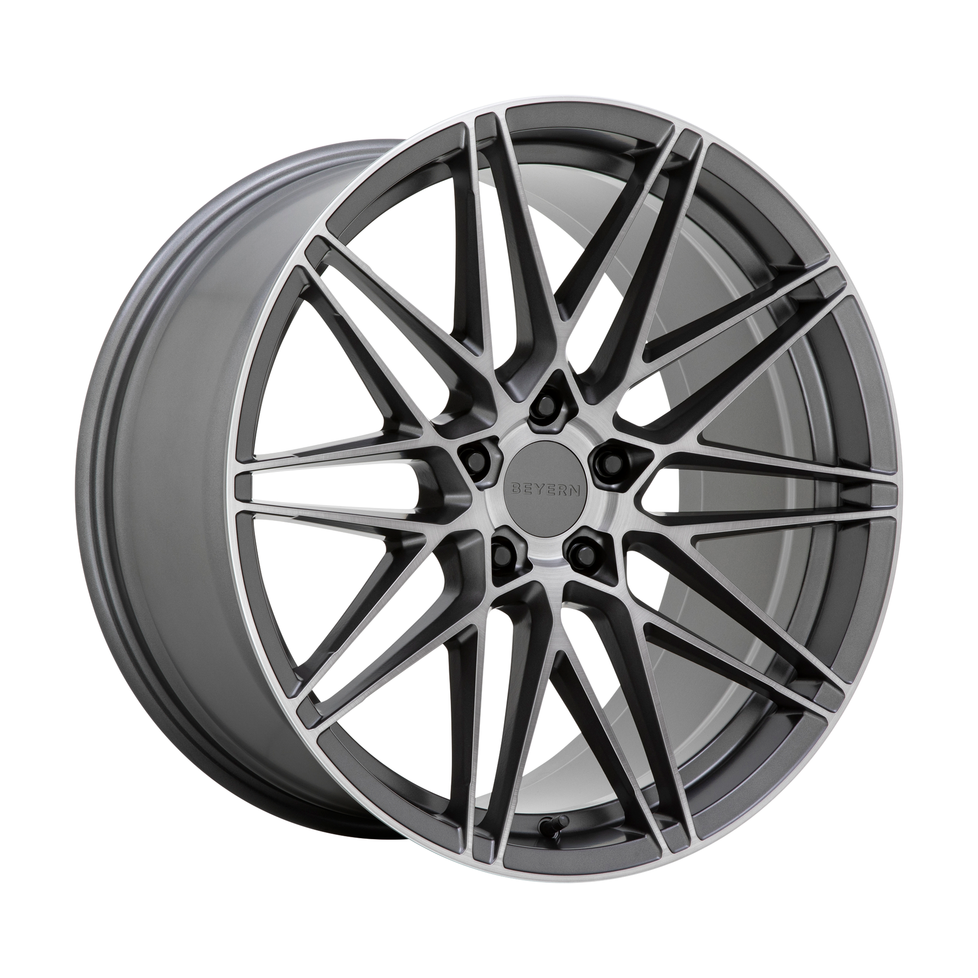 Beyern DAMON 18X8.5 35 5X120/5X4.72 MATTE GUNMETAL WITH BRUSHED FACE
