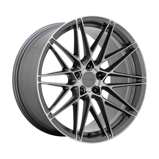 Beyern DAMON 20X10 35 5X120/5X4.72 MATTE GUNMETAL WITH BRUSHED FACE
