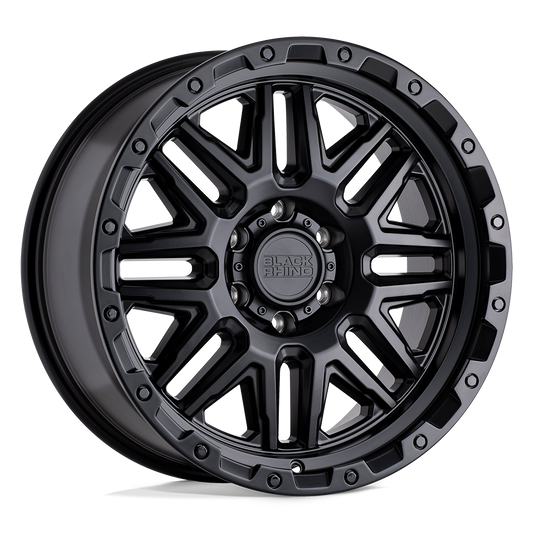 Black Rhino ALAMO 18X9 -18 8X165.1/8X6.5 MATTE BLACK W/ BLACK BOLTS