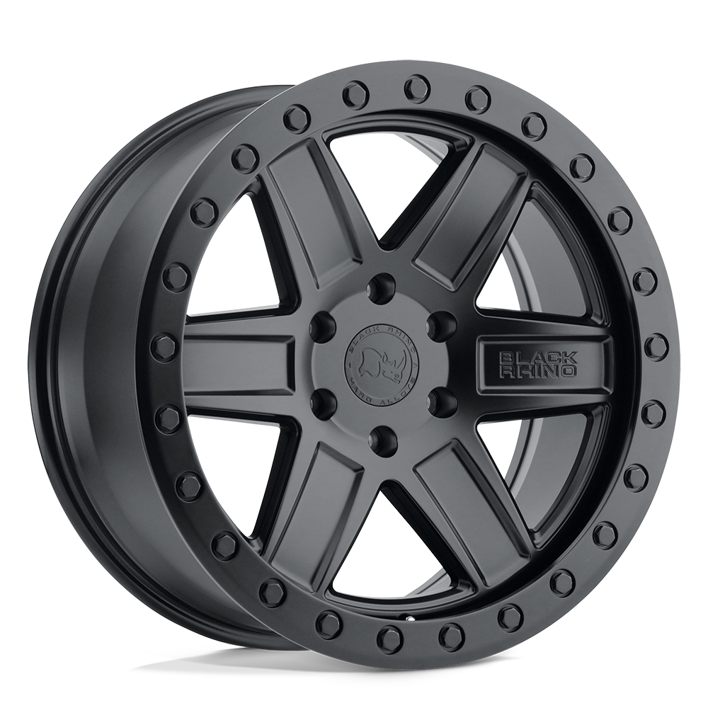 Black Rhino ATTICA 17X9 -18 5X127/5X5.0 MATTE BLACK W/ BLACK RING