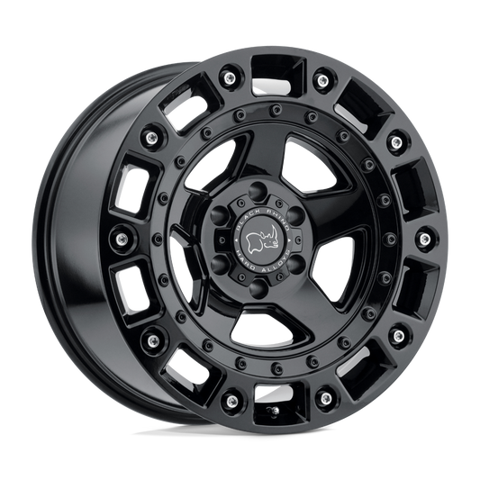 Black Rhino CINCO 20X9.5 12 6X135/6X5.3 GLOSS BLACK W/ STAINLESS BOLT