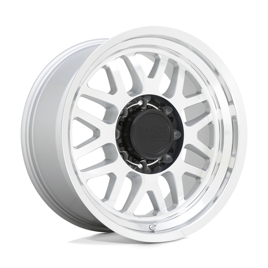 Black Rhino DELTA 18X9.5 -18 8X170/8X6.7 GLOSS SILVER WITH MIRROR FACE & LIP