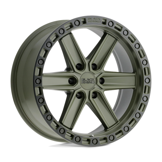 Black Rhino HENDERSON 17X9 0 6X135/6X5.3 OLIVE DRAB GREEN W/ BLACK RING