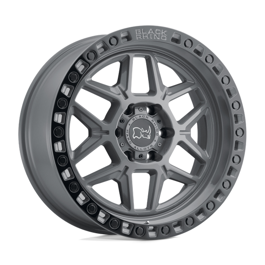 Black Rhino KELSO 17X9 -18 5X127/5X5.0 BATTLESHIP GRAY W/ BLACK RING