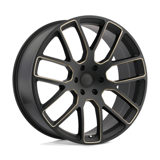 Black Rhino KUNENE 20X9 15 6X139.7/6X5.5 MATTE BLACK W/ DARK TINT MILLED SPOKES