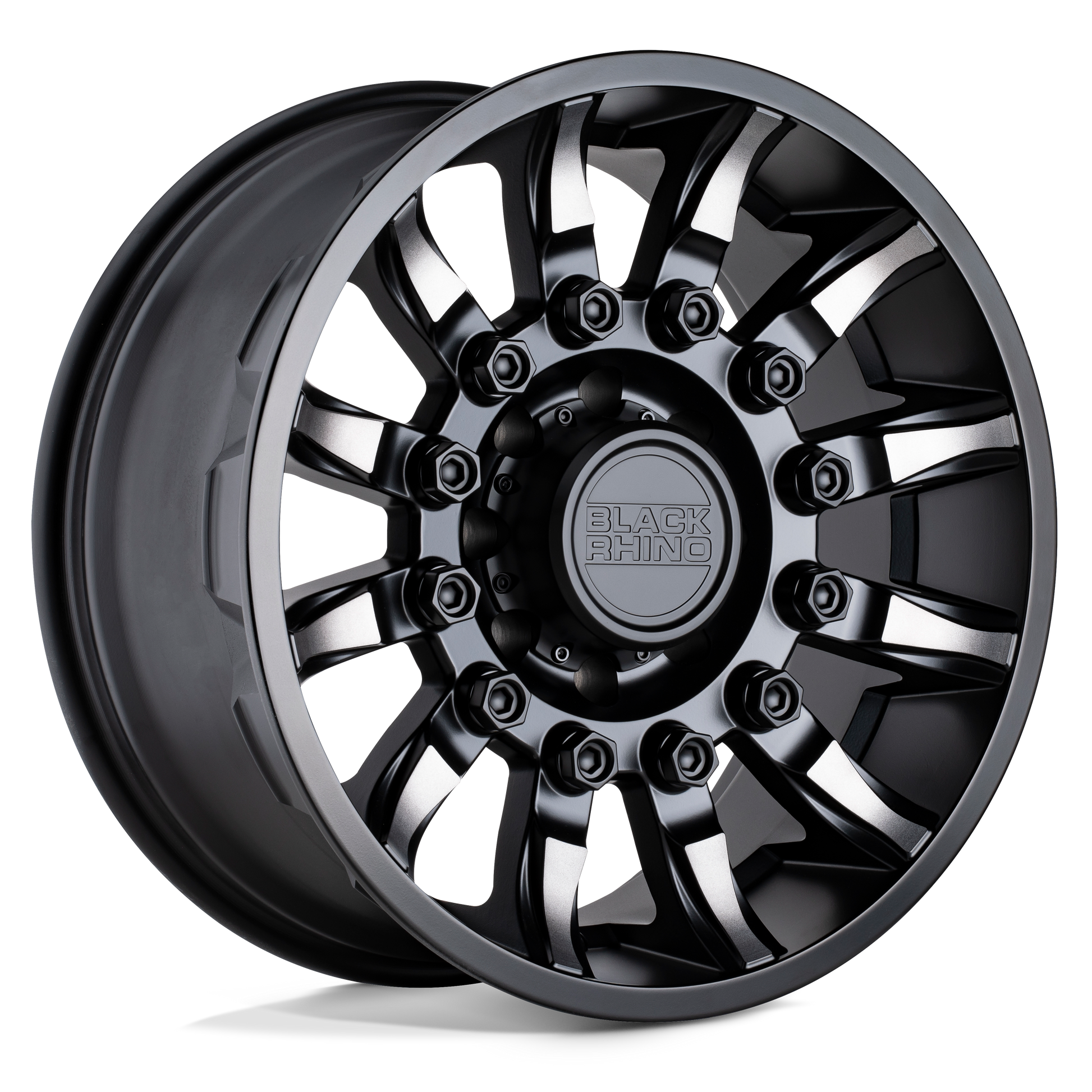 Black Rhino MISSION 20X9 12 6X120/6X120 MATTE BLACK W/ MACHINED TINTED SPOKES