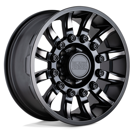 Black Rhino MISSION 20X9 2 5X127/5X5.0 MATTE BLACK W/ MACHINED TINTED SPOKES