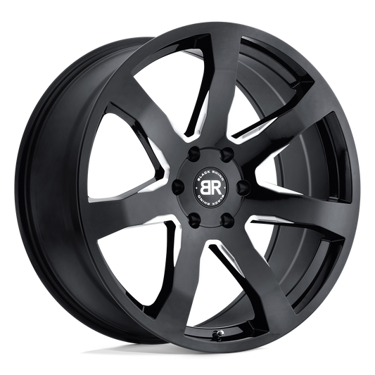 Black Rhino MOZAMBIQUE 22X9.5 20 5X139.7/5X5.5 GLOSS BLACK & MILLED
