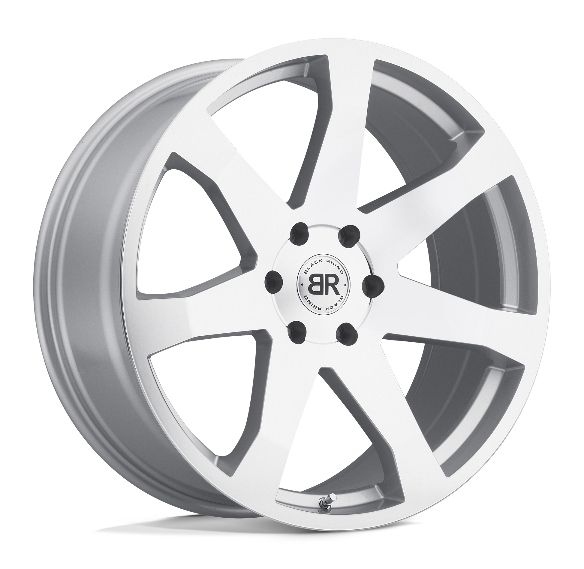 Black Rhino MOZAMBIQUE 24X10 25 6X139.7/6X5.5 SILVER W/ MIRROR CUT FACE