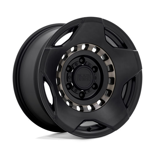 Black Rhino MUZZLE 20X9 -18 5X127/5X5.0 MATTE BLACK W/ MACHINED TINTED RING