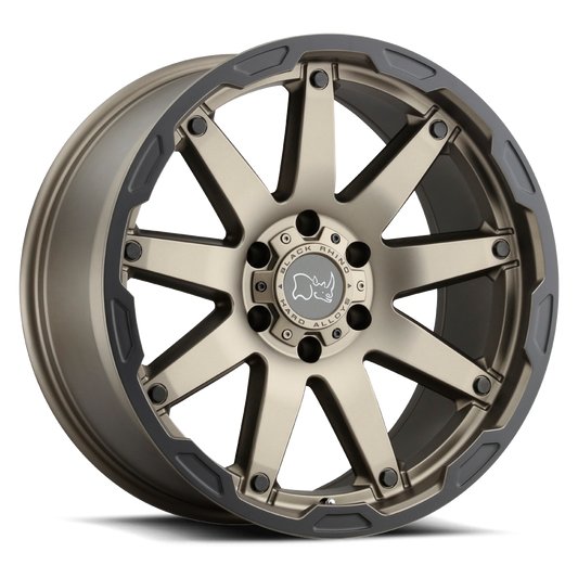 Black Rhino OCEANO 20X9.5 12 6X135/6X5.3 MATTE BRONZE W/ BLACK RING