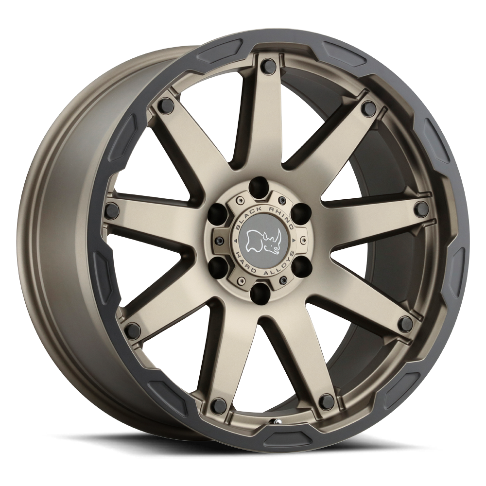 Black Rhino OCEANO 20X9.5 -18 6X139.7/6X5.5 MATTE BRONZE W/ BLACK RING
