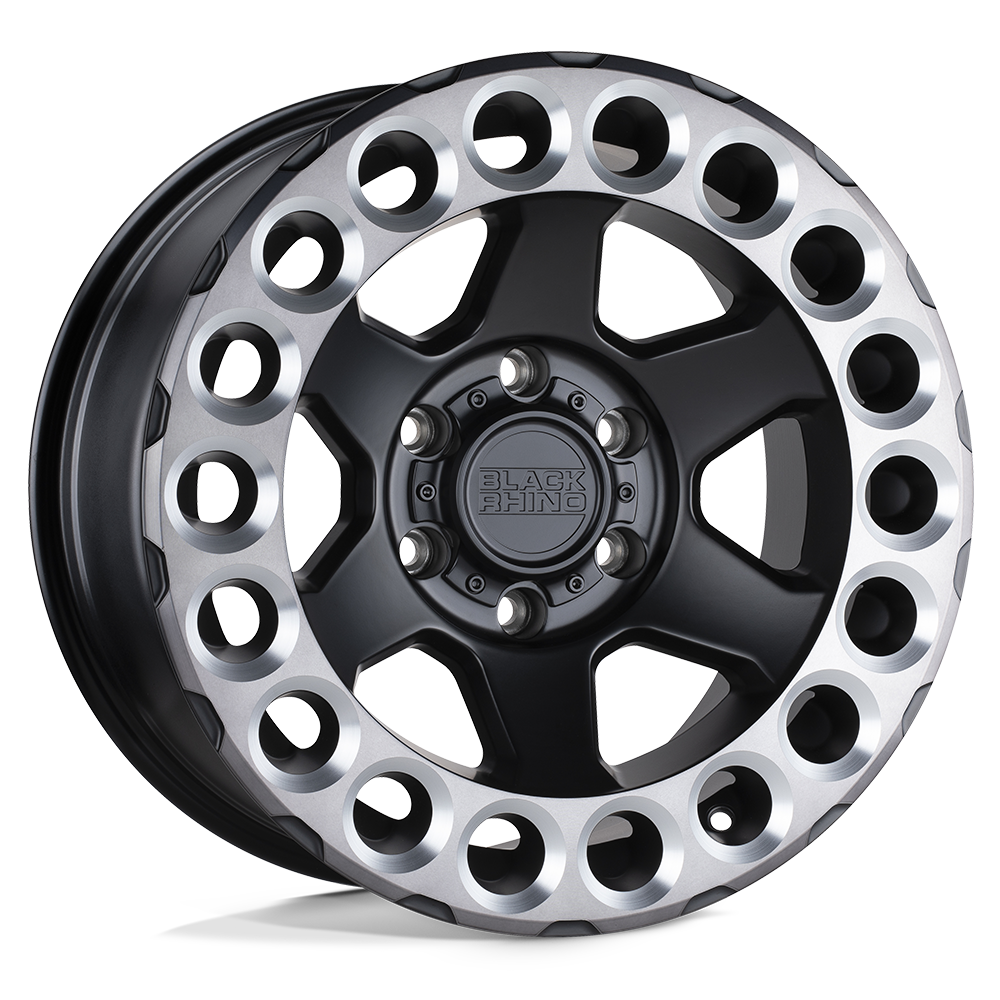 Black Rhino ODESSA 17X9.5 12 6X139.7/6X5.5 MATTE BLACK W/ MACHINED TINT LIP & MILLED RINGS