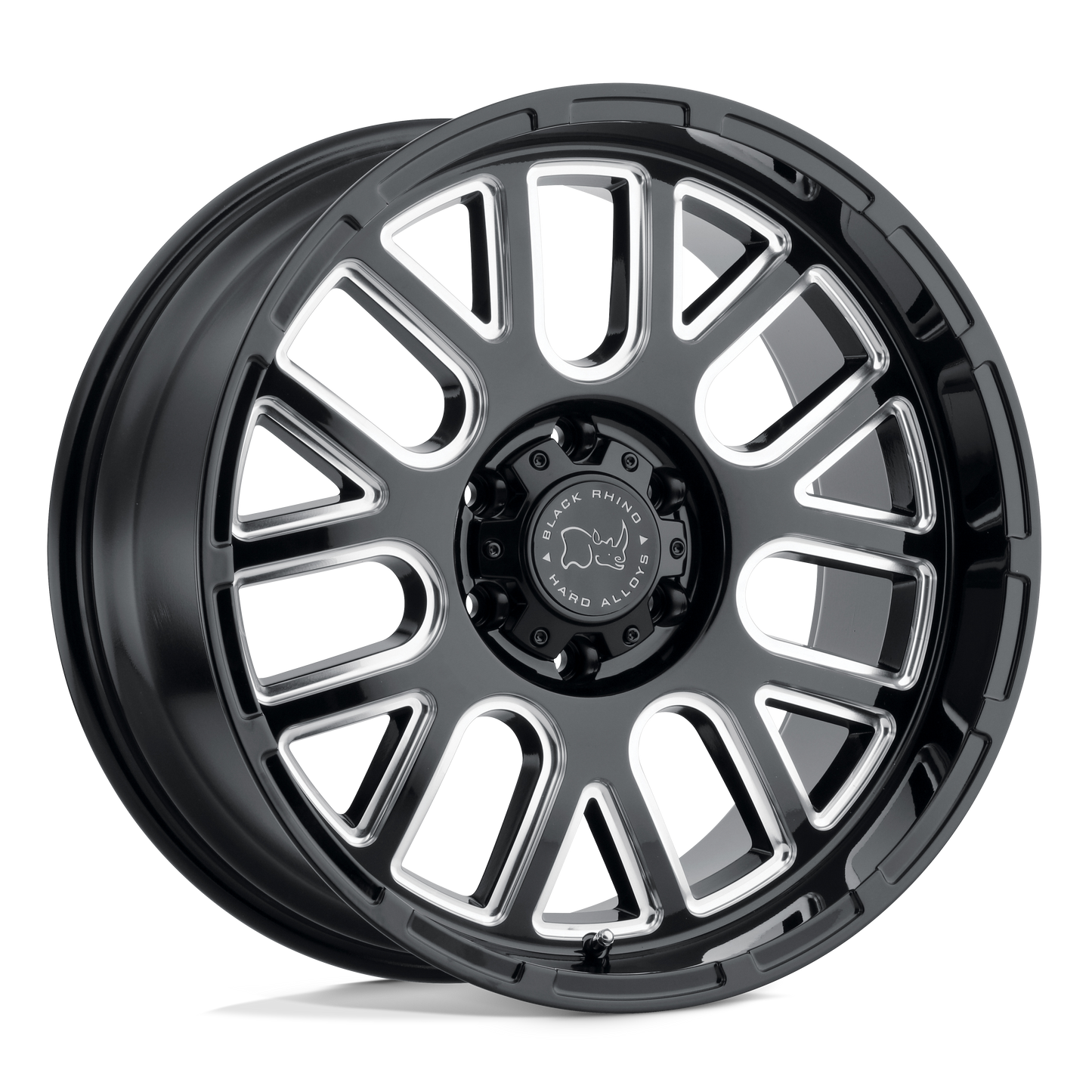 Black Rhino PISMO 20X9.5 6 6X135/6X5.3 GLOSS BLACK W/ MILLED SPOKES